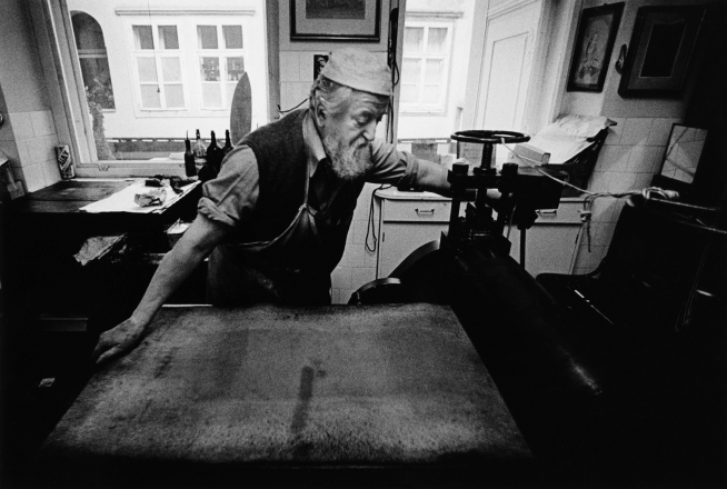 Božidar Jakac, 1980, foto Tihomir Pinter