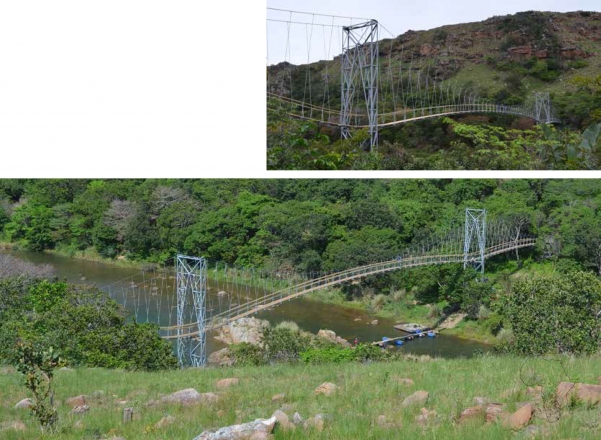 2015 Bridge over Mzamba River | FH Kärnten, buildCollective, community Mzamba | Eastern Cape, South Africa