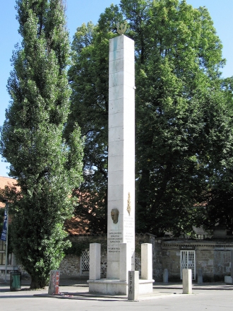 Obelisk, Napoleon’s Column on Vegova Street, 1929 (photo A. H.)