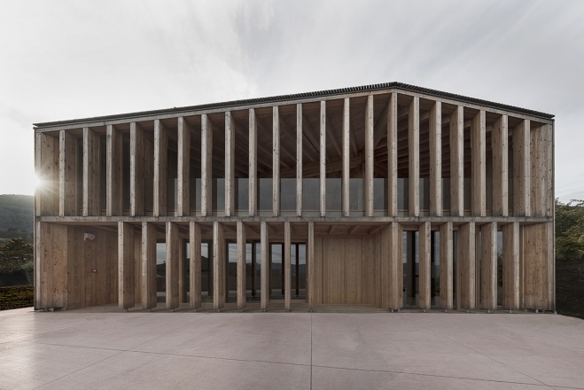 2017 Piranesi Honorable Mention: New social house in Caltron, 2015 architect Mirko Franzoso, photo Mariano Dallago