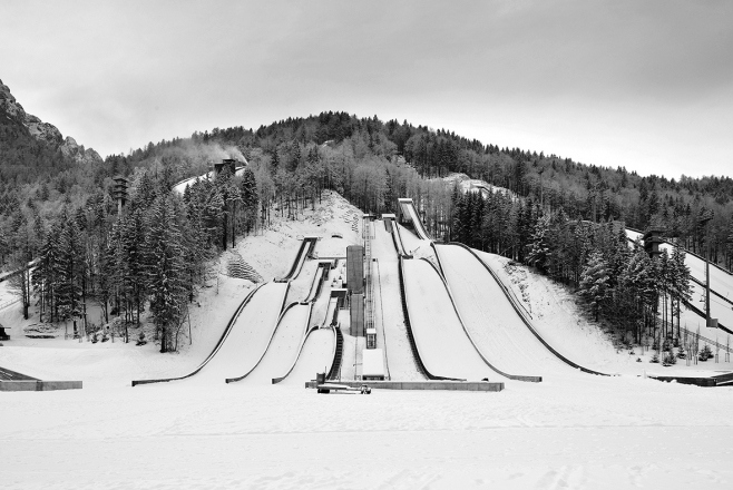 Nordijski center Planica: skakalnice, spremljajoči in športni objekti; studio Abiro; foto: Miran Kambič