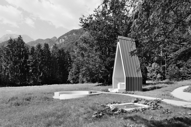Memorial Park at Kopišča, architecture: Krog, photo: Miran Kambič