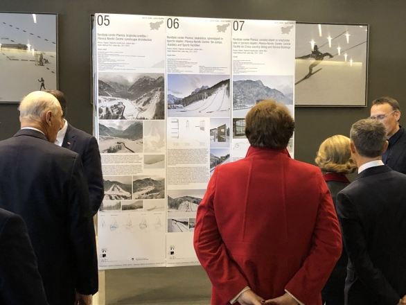 Odprtje razstave Slovenska alpska arhitektura v Ski museum Holmenkollenu