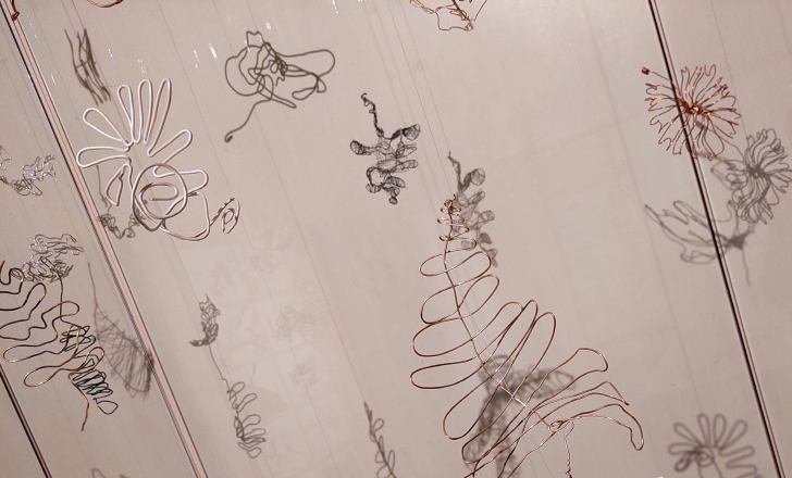 Exhibition by students of the Ljubljana Faculty of Architecture DRAWING / EXPERIMENT / GAME, photo Vesna Perovnik