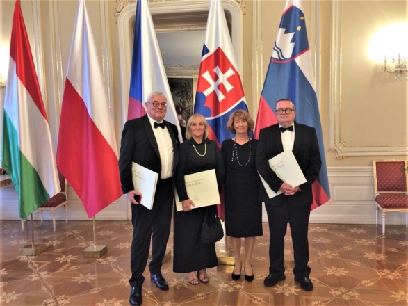 Matej Vozlič, Vesna Vozlič, Majda Kregar and Andrej Hrausky