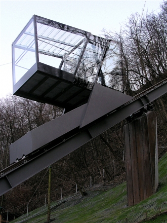 Vzpenjača na Ljubljanski grad, Ljubljana, 2005, Edvard Štok, Konstat biro; Majda Kregar, Edo Ravnikar, Miha Kerin, Ambient, foto: Ambient