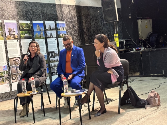 odprtje v OKC Abrašević, Senada Demirović, Bostjan Bugarič, Maja Ivanič, foto Gordana Boberić