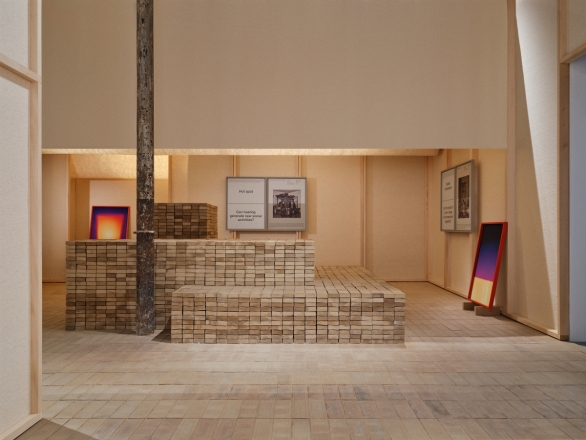 Slovenski paviljon, beneški arhitekturni bienale 2023, Eva Gusel, Jure Grohar, Maša Mertelj, Matic Vrabič, Anja Vidic, foto: Klemen Ilovar