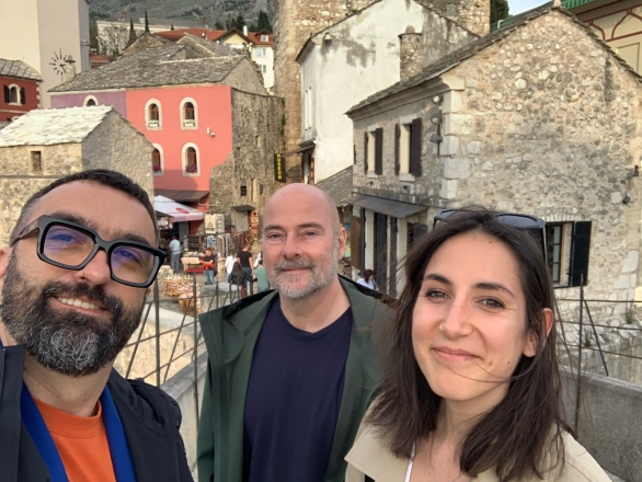 Boštjan Bugarič, Martin Reichert, Dunja Krvavac, Mostar, 23. april 2023, foto Boštjan Bugarič