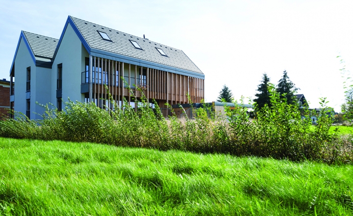 Twin house at Barje, Ljubljana, 2020, Jereb in Budja architects, photo Blaž Budja